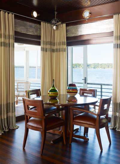  Rustic Family Home Dining Room. Boathouse Deco by Michael S. Smith Inc..