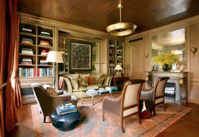 Mid-Century Modern Apartment Office and Study. Park Avenue Update by Michael S. Smith Inc..