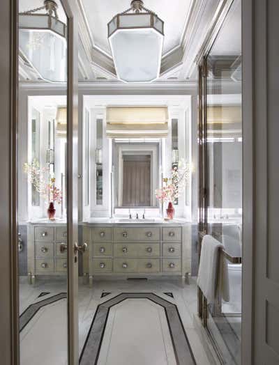  Art Deco Apartment Bathroom. Park Avenue Update by Michael S. Smith Inc..