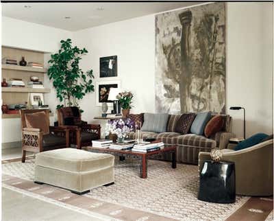  Traditional Family Home Living Room. Holmby Hills by Michael S. Smith Inc..
