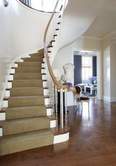  Transitional Family Home Entry and Hall. Jazz Age Revival by Michael S. Smith Inc..
