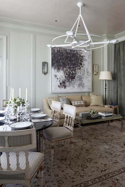  Transitional Family Home Dining Room. Jazz Age Revival by Michael S. Smith Inc..