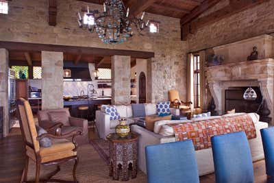 Rustic Vacation Home Living Room. Laguna Beach by Michael S. Smith Inc..