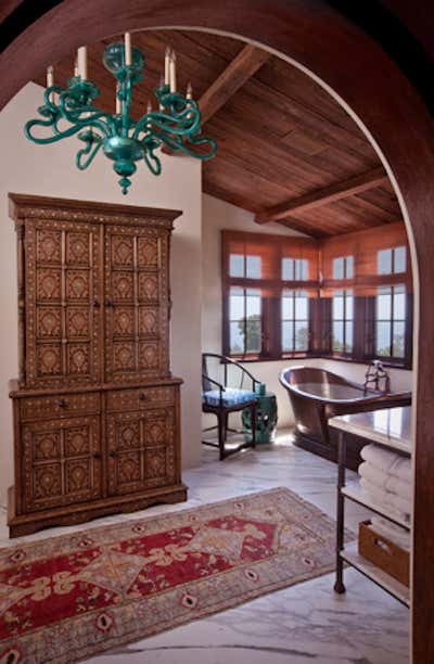  Moroccan Vacation Home Entry and Hall. Laguna Beach by Michael S. Smith Inc..