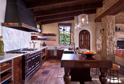  Rustic Vacation Home Kitchen. Laguna Beach by Michael S. Smith Inc..