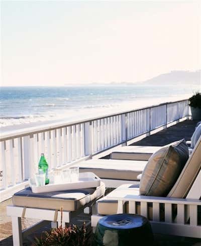  Coastal Traditional Beach House Patio and Deck. Malibu Beach House by Michael S. Smith Inc..
