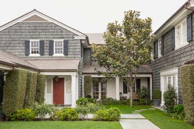  Cottage Family Home Exterior. California Colonial by Michael S. Smith Inc..
