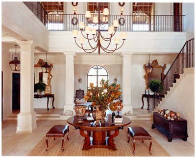  Traditional Family Home Entry and Hall. California Hideout by Michael S. Smith Inc..