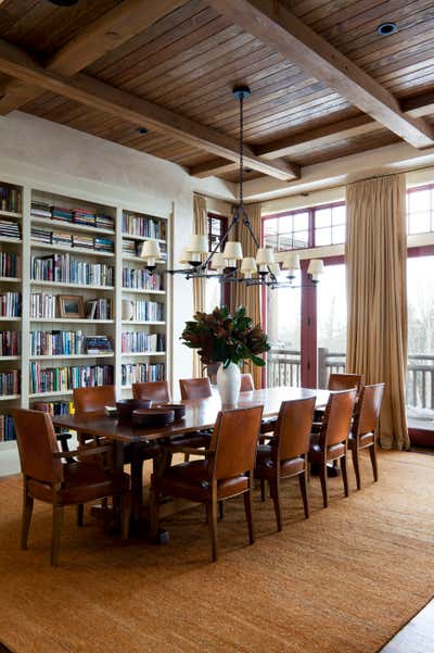 Preppy Dining Room. Mountain Modern by Michael S. Smith Inc..