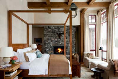  Rustic Vacation Home Bedroom. Mountain Modern by Michael S. Smith Inc..