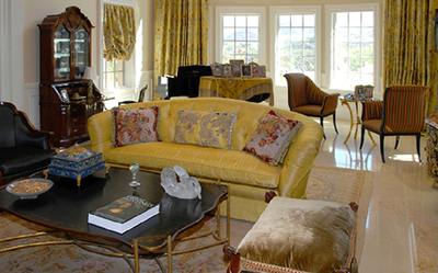  Hollywood Regency Living Room. The Formal Sherwood Estate by Stephen Stone Designs.