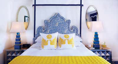  Coastal Eclectic Hotel Bedroom. Eau Palm Beach Resort & Spa by Jonathan Adler.