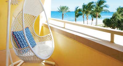 Coastal Hotel Patio and Deck. Eau Palm Beach Resort & Spa by Jonathan Adler.