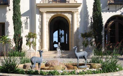  Hollywood Regency Family Home Exterior. Beverly Hills Estate  by Stephen Stone Designs.