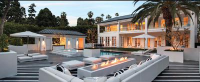  Modern Family Home Patio and Deck. Beverly Hills Modern Garden by Stephen Stone Designs.