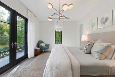  Transitional Family Home Bedroom. East Hampton by Nicole Fuller Interiors.