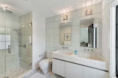  Eclectic Transitional Family Home Bathroom. East Hampton by Nicole Fuller Interiors.