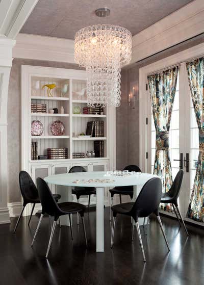  Eclectic Family Home Dining Room. Suffern Estate by Nicole Fuller Interiors.