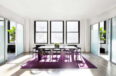 Contemporary Office Meeting Room. Kimora Lee Simmons Offices by Nicole Fuller Interiors.