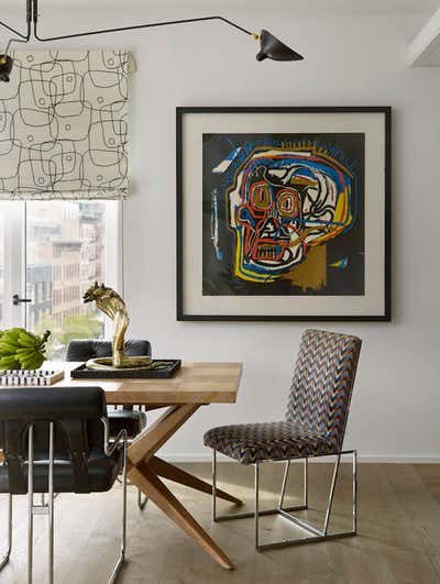  Eclectic Apartment Dining Room. Meatpacking District Loft by Jessica Schuster Interior Design.