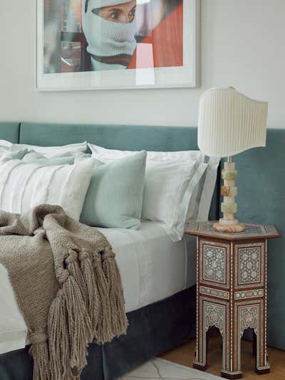 Bohemian Apartment Bedroom. NoHo Residence by Jessica Schuster Interior Design.