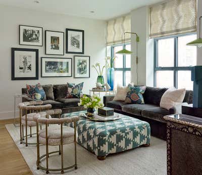  Bohemian Apartment Living Room. NoHo Residence by Jessica Schuster Interior Design.