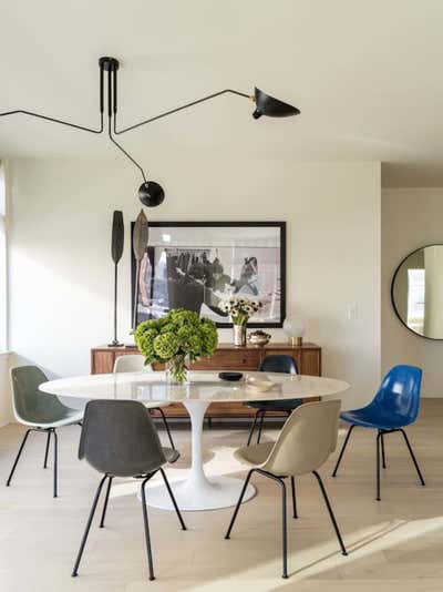  Modern Apartment Dining Room. Waterfront Model Unit by Jessica Schuster Interior Design.