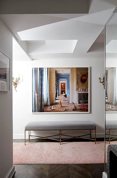  Eclectic Apartment Entry and Hall. West Village Apartment by Virginia Tupker Interiors.