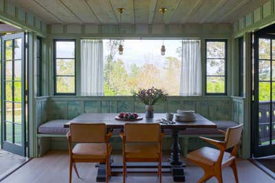  Country Vacation Home Dining Room. California Swiss Chalet by Studio Shamshiri.