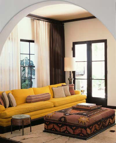  Bohemian Family Home Living Room. Catalina Residence by Studio Shamshiri.