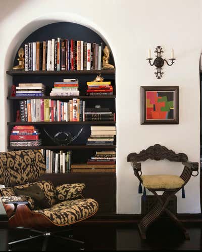  Bohemian Mid-Century Modern Family Home Office and Study. Catalina Residence by Studio Shamshiri.