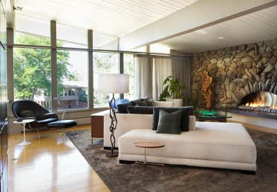  Mid-Century Modern Family Home Living Room. Mid-Century Modern Arvada by Comstock Design.