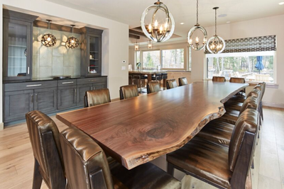  Modern Family Home Dining Room. Modern Rustic Mountain by Comstock Design.