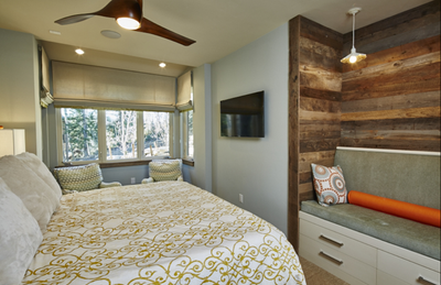 Rustic Family Home Bedroom. Modern Rustic Mountain by Comstock Design.