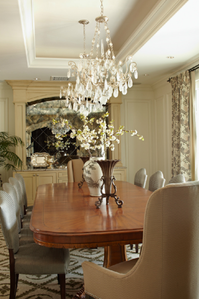  Country French Country House Dining Room. French Country by Comstock Design.