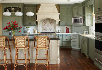  French Country House Kitchen. French Country by Comstock Design.