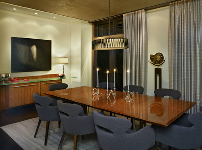  Eclectic Transitional Family Home Dining Room. Contemporary in Cherry Hills by Comstock Design.