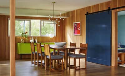  Mid-Century Modern Family Home Dining Room. Los Feliz Hills by Carter Design.