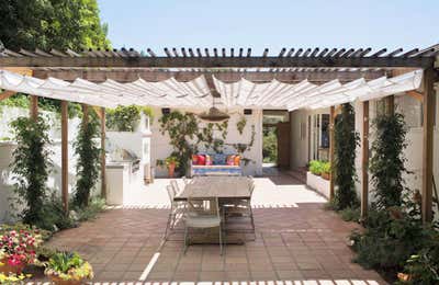 Rustic Country House Patio and Deck. Beachwood Canyon by Carter Design.
