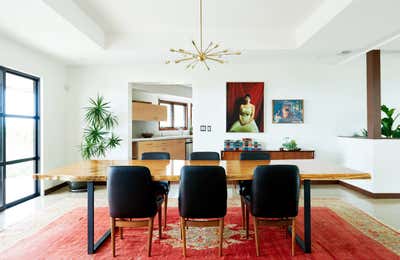 Eclectic Apartment Dining Room. Hollywood Hills by Carter Design.