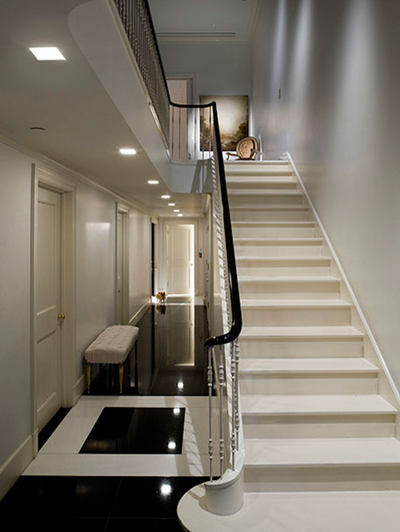  Transitional Family Home Entry and Hall. West Village Townhouse by All Things Dirt.
