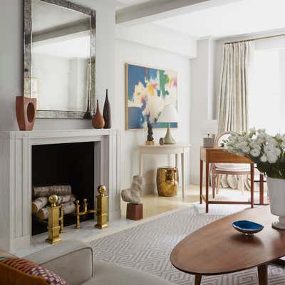  Mid-Century Modern Apartment Living Room. The Ardsley by Alexander Doherty Design.