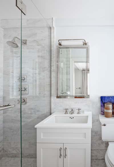  Mid-Century Modern Scandinavian Apartment Bathroom. The Ardsley by Alexander Doherty Design.