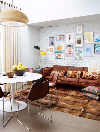  Eclectic Family Home Dining Room. Little Venice Townhouse by Hubert Zandberg Interiors.