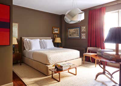  Eclectic Apartment Bedroom. Brownstone by Alexander Doherty Design.