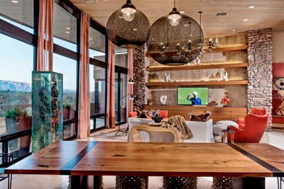  Eclectic Family Home Open Plan. Arizona Mid-Century Modern Residence by B. Jarold and Company, LLC.