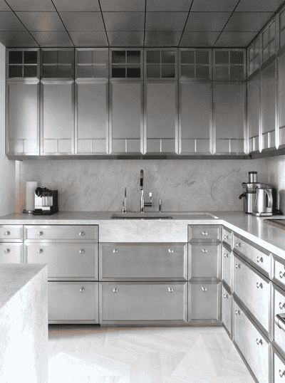  Contemporary Apartment Kitchen. Fifth Avenue, New York by Bryan O'Sullivan Studio.