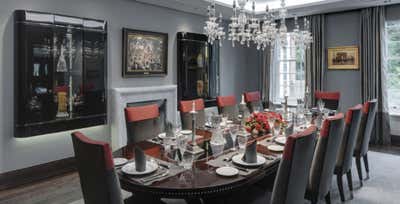  Transitional Family Home Dining Room. Virginia Waters Mansion by Lexington W Holdings.
