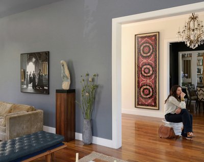  Bohemian Family Home Living Room. San Francisco | Modern Bohemian by Maca Huneeus Design.