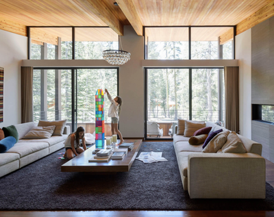  Contemporary Vacation Home Living Room. Sugar Bowl | Mountain Retreat by Maca Huneeus Design.